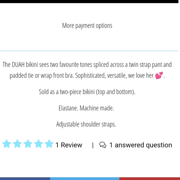 andi bagus duah 2 tone cut out powder blue steel bikini s - Picture 3 of 7